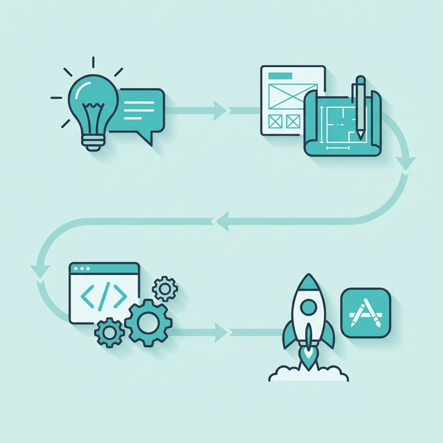 Prozess Handy App programmieren lassen – von der Idee zum App Store